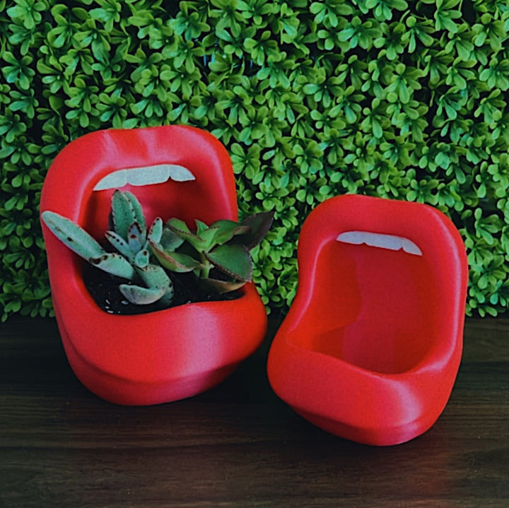 Retro Lips Planter | More Sizes + Colors Available